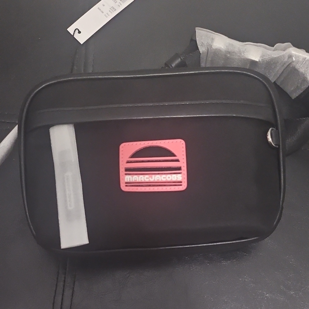 Marc Jacobs Black and Pink Belt Bag